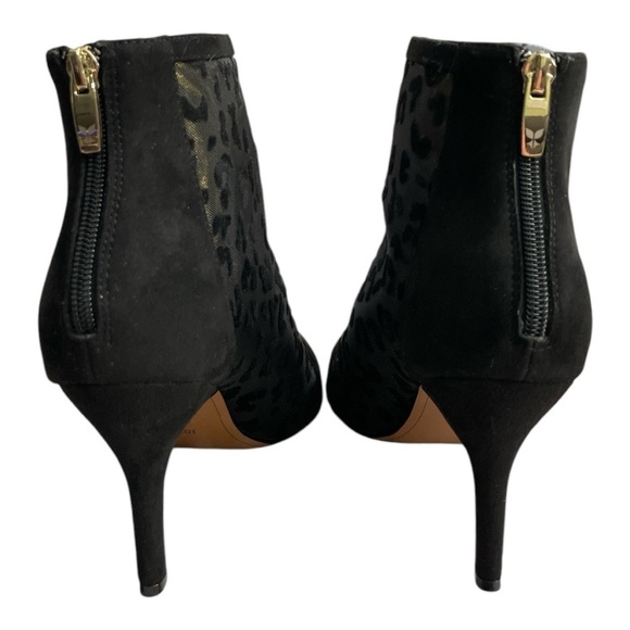 J. Renee Womens Sosian Black Mesh/Suede Heels Shoes 10 Medium - Picture 4 of 9